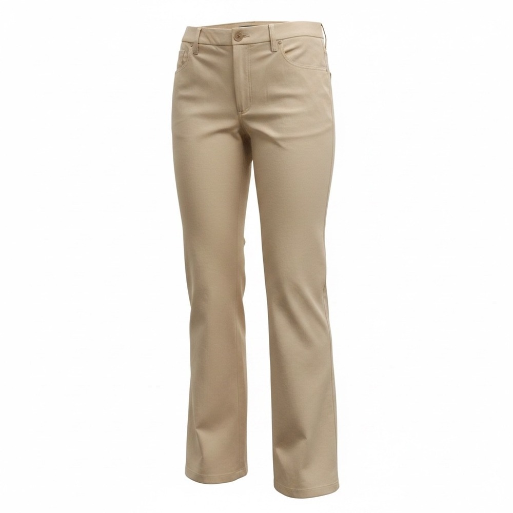Lauren Ralph Lauren Tan Chino Pants Womens 10 Straight Leg Khaki Cotton Stretch